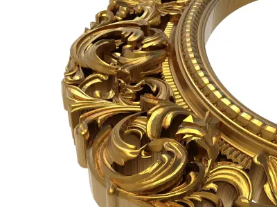 carved frame 3D model 47