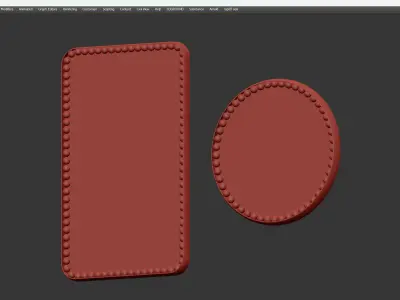 ORBIS RECTANGULAR MIRROR Low-poly 3D model