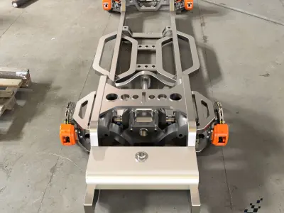 Truck Frame plus Wheels 3D Model Pack