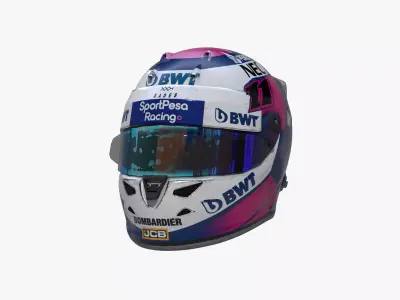 Perez helmet 2019 Low-poly 3D model