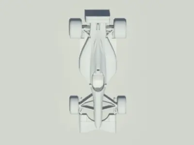 Jordan 191 Formula 1 racing car 3D model