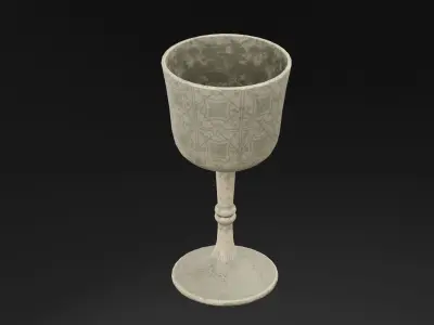 Ornate Chalice Low-poly 3D model