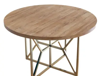 Crate and Barrel Hayes Round 48 in Table 3D model
