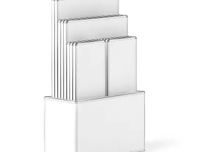 Wooden Calendar 3D model