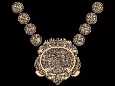 LAXMIJI NECKLACE DARBAR 3D print model