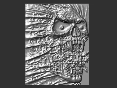 devil skull 3D print model