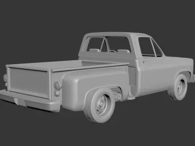 Chevrolet C10 1974 3D print model