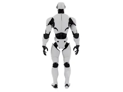 Humanoid Robot Game Ready PBR Unreal Engine and Unity Compatible Low-poly 3D model