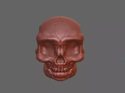 Skull Head for 3d Print - Caveira 3D model