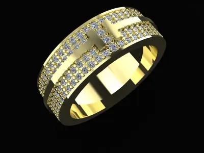 Luxury Tiffany and Co  Ring  High Quality 3D Printng Model 3D print model