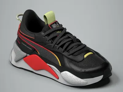 Puma Shoes Low-poly 3D model