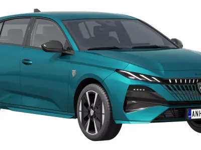 Peugeot 308 2026 3D model
