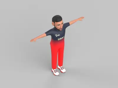 Mohammed Siraj 3D model