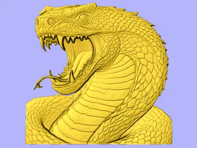 NAJA BAS RELIEF  3D model