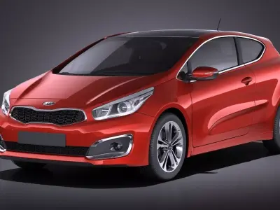 Kia PRO Ceed 2017 VRAY 3D model