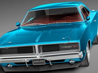 Dodge Charger Pro Touring 1968-1969 3D model