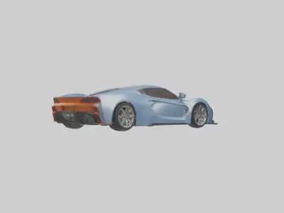 Sports Car Model 1 Low-poly 3D model