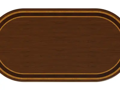 Wooden table with veneers 2500 3D model