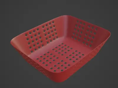 Plastic Basket 04 3D model