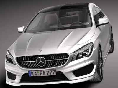 Mercedes-Benz CLA-class AMG 2014 3D model