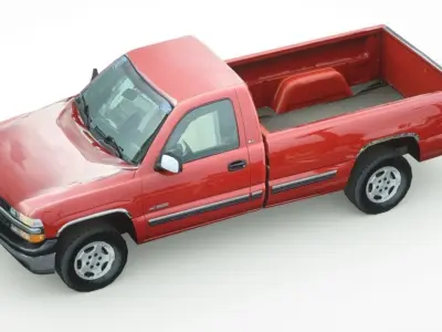 Chevrolet Silverado 2000 Low-poly 3D model
