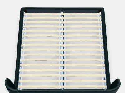 TUFJORD Upholstered bed frame Low-poly 3D model