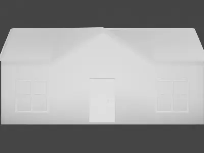 Old house Low-poly 3D model shop