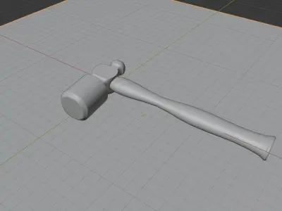 Realistic Hammer Blender Model  3D model
