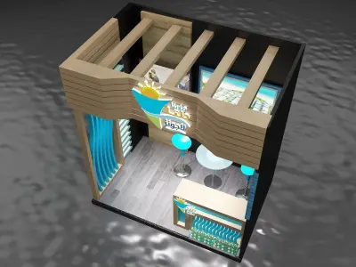 Booth Exhibition Stand a263 3D model