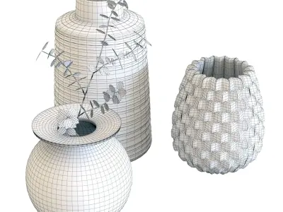 Crate and Barrel Sundown Vases 3D model