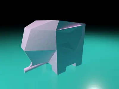 Elephant Drain Holder 3D printable 3D print model