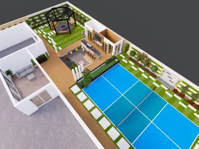 Backyard Design 3D model