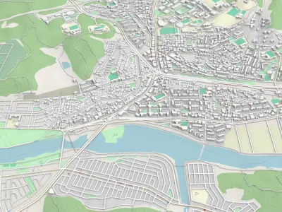 Cityscape Ulsan Republic of Korea 3D model