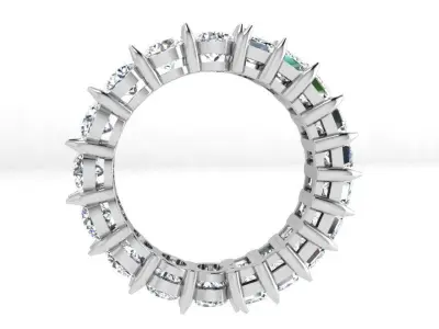 Eternity Diamond Band 4140 3D print model