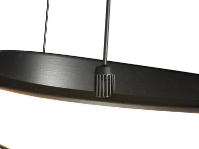 LED Pendant Light 75cm Acrylic Dimmable Low-poly 3D model