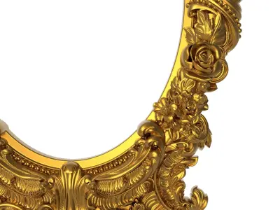  ASYMETRICAL carved frame  3D model