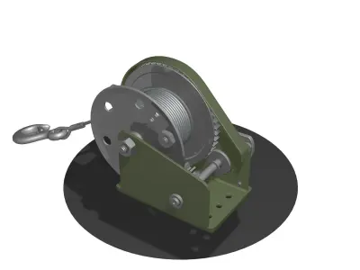 3 WINCH CAR for SUVs and ATV 3D model