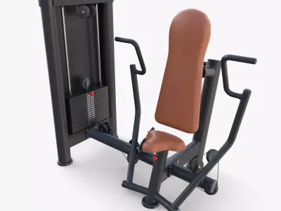 Vertical chest machine 3D model