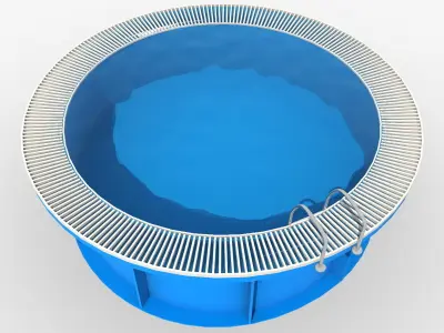 Kruh preliv 3D model