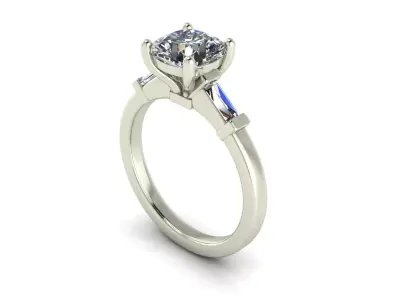 Diamond Fashion Ring R11 3D print model