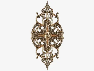 Carved decor ornament for cnc 3D model buy