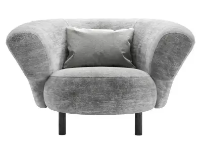 Ana armchair by Christophe Delcourt  Low-poly 3D model