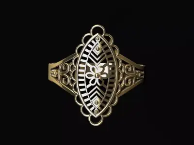 ANILLO ESTILO FILIGRANA  3D print model