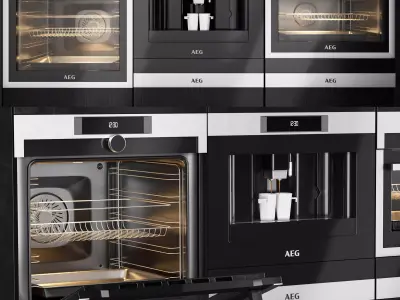 AEG appliance collection Low-poly 3D model