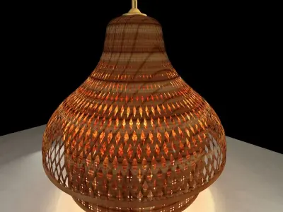Chinese lantern 3D model 9