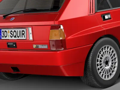Lancia Delta HF Integrale Stock 3D model
