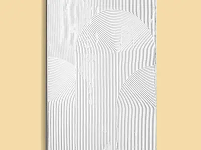 Plaster Two Photo Frame 524 Low-poly 3D model
