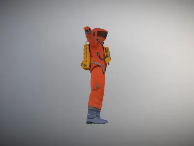 2001 A Space Odyssey Astronaut Action Figure 3D model