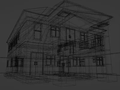 Home Exterior Low-poly 3D model purchase
