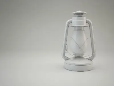 Kerosene lamp free Free 3D model